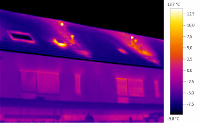 Warmtecamera Foto gemaakt met een warmtecamera